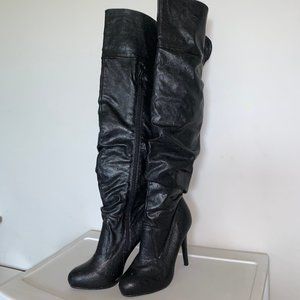 Sweet Five Five 4 Black High Heel Boots